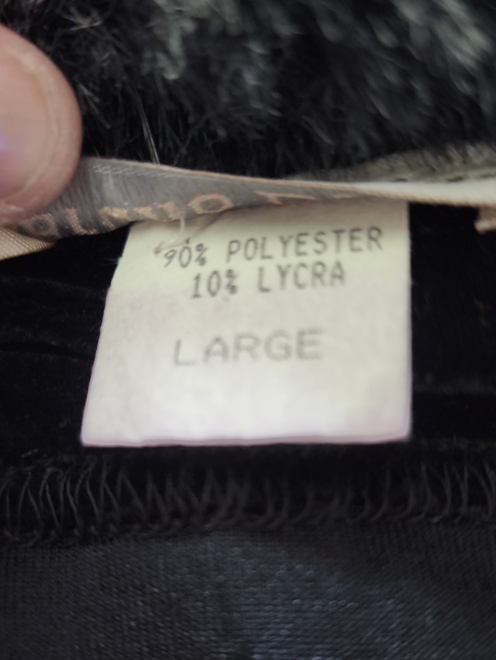 Vintage Black Velvet Women's Jacket with Faux Fur Collar - Picture 9 of 11